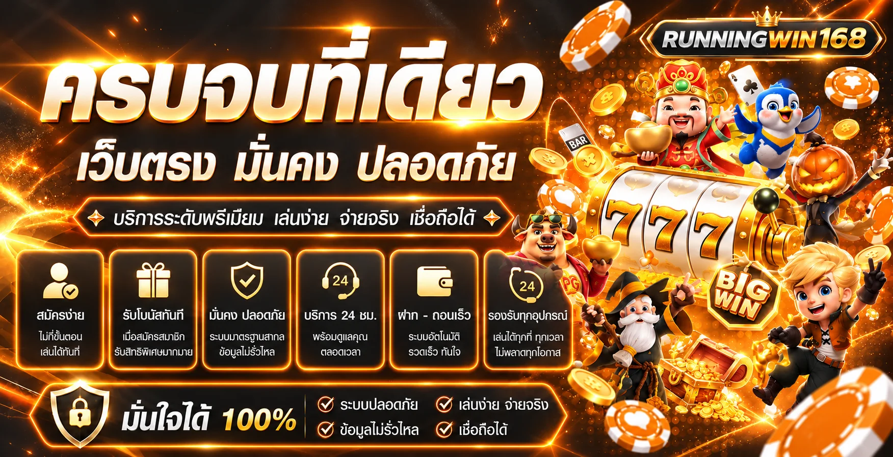 คู่มือเว็บตรงและความปลอดภัย RUNNINGWIN168